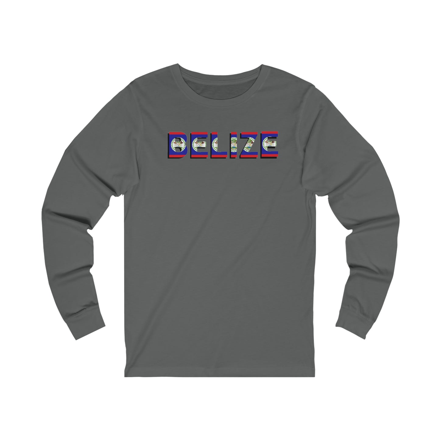 Belize flag Unisex Jersey Long Sleeve Tee