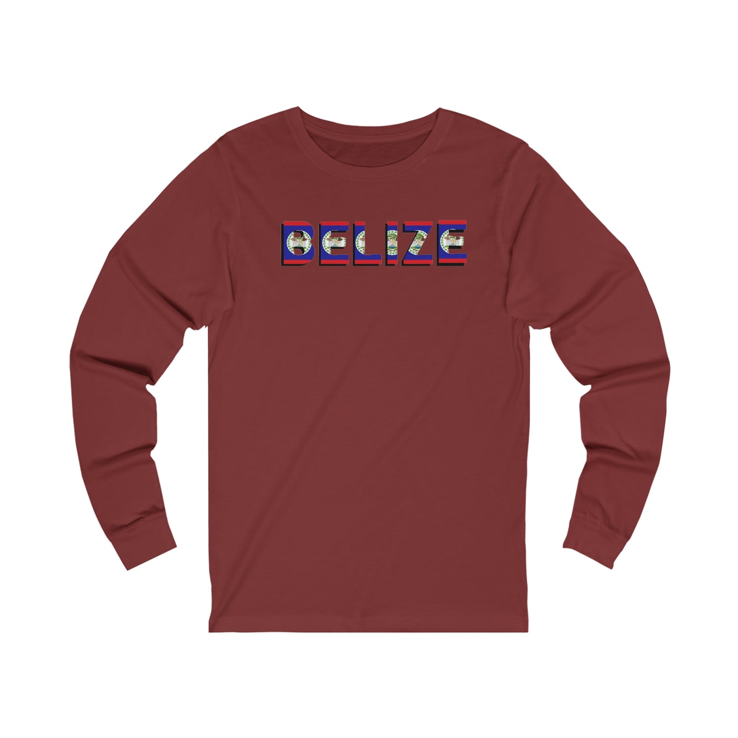 Belize flag Unisex Jersey Long Sleeve Tee