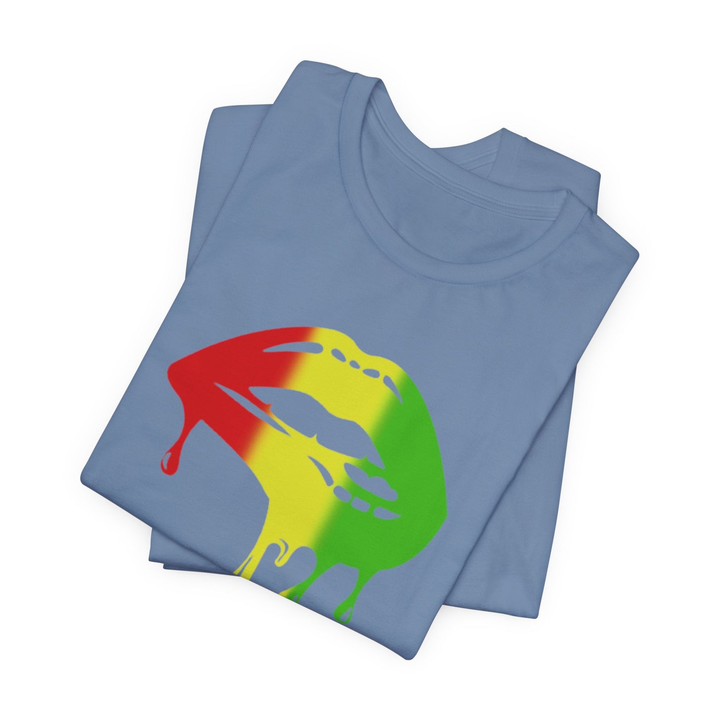 Rasta Lips Unisex Jersey Short Sleeve Tee