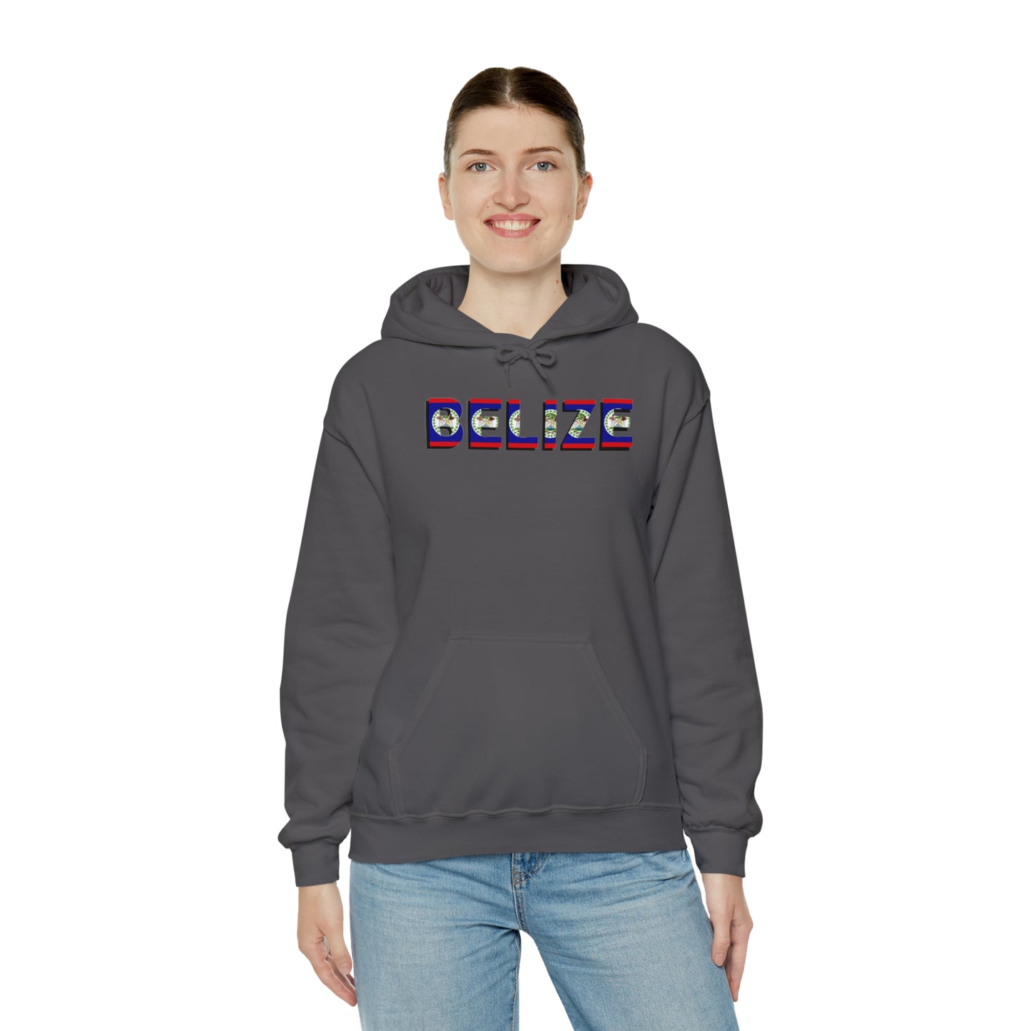 Belize flag Unisex Heavy Blend™ Hooded Sweatshirt