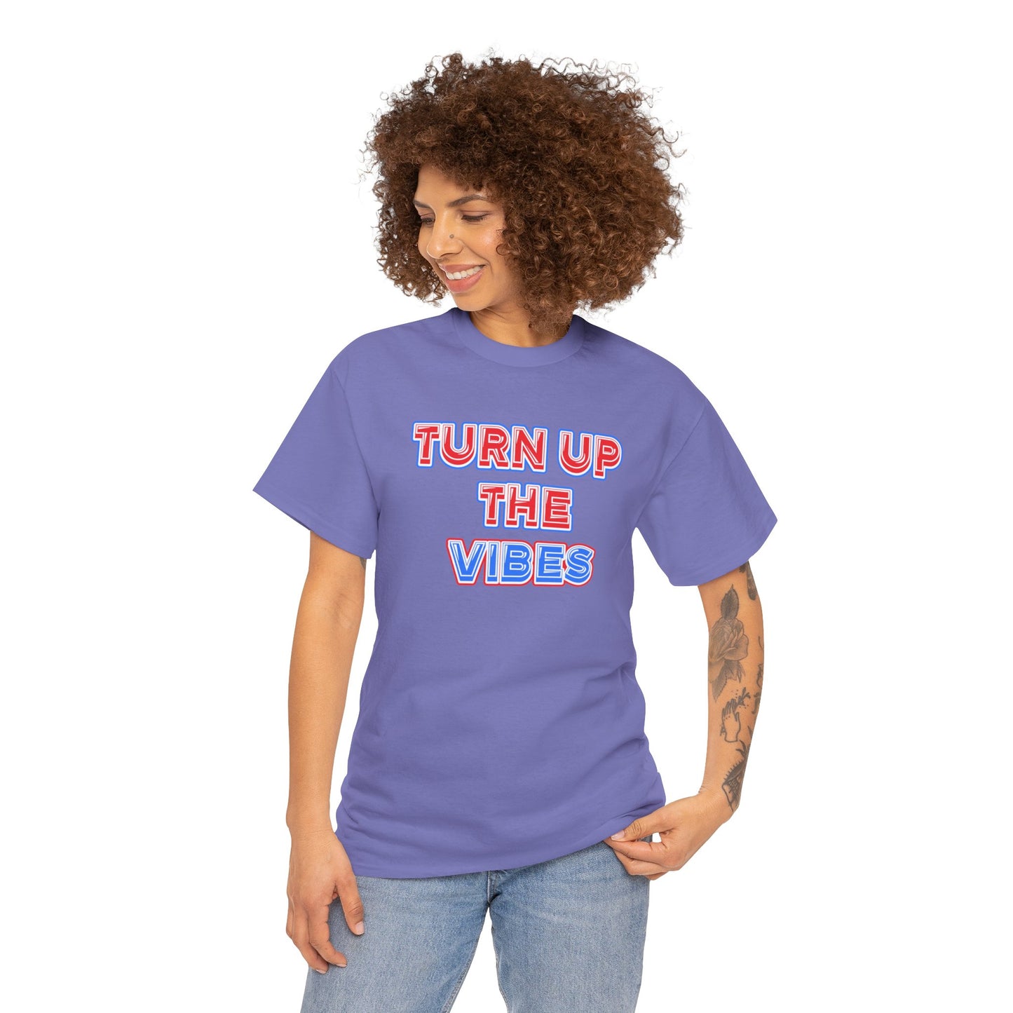 Turn up the vibes Unisex Heavy Cotton Tee