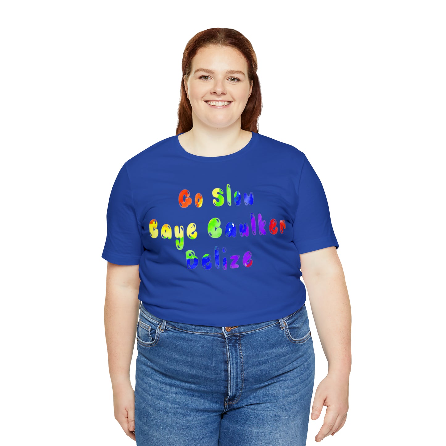 Go Slow Rainbow Unisex Jersey Short Sleeve Tee