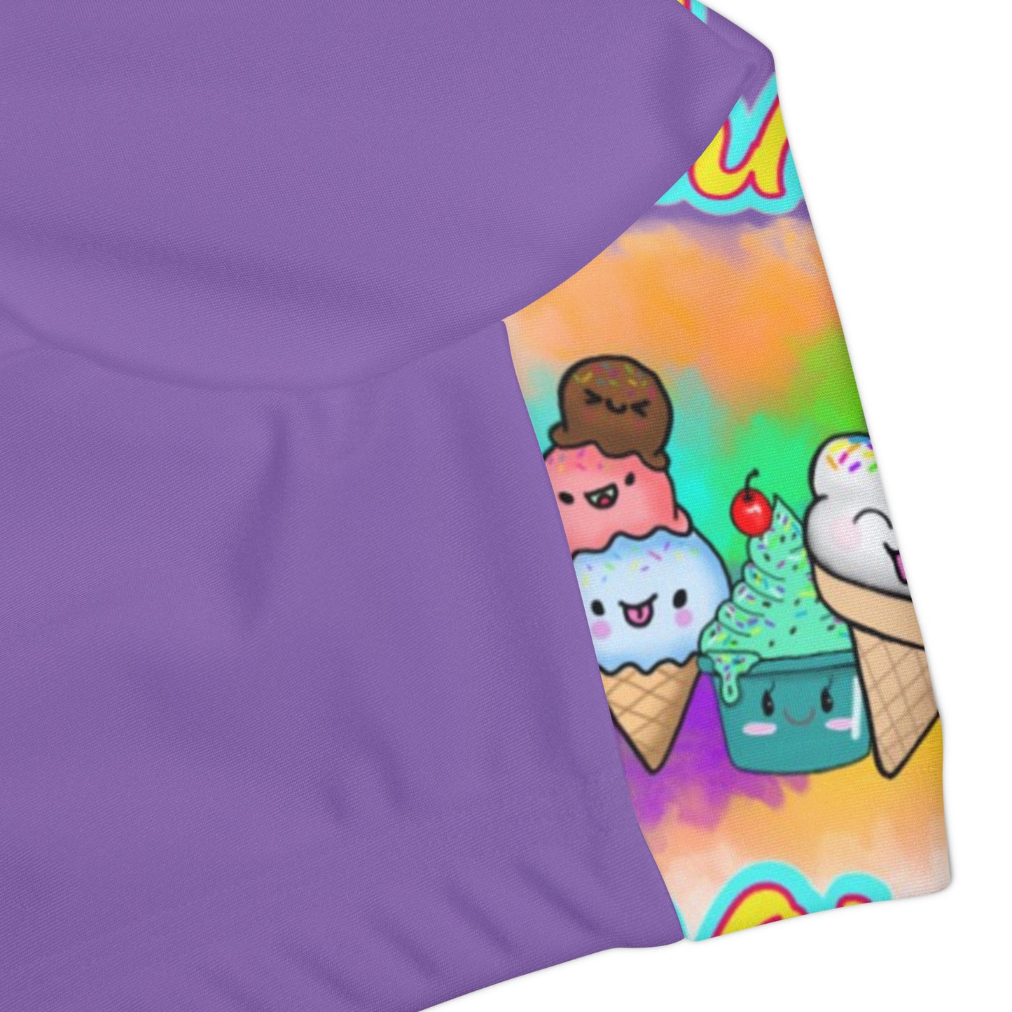 Girls Summer Vibes Two Piece Swimsuit (AOP) Purple