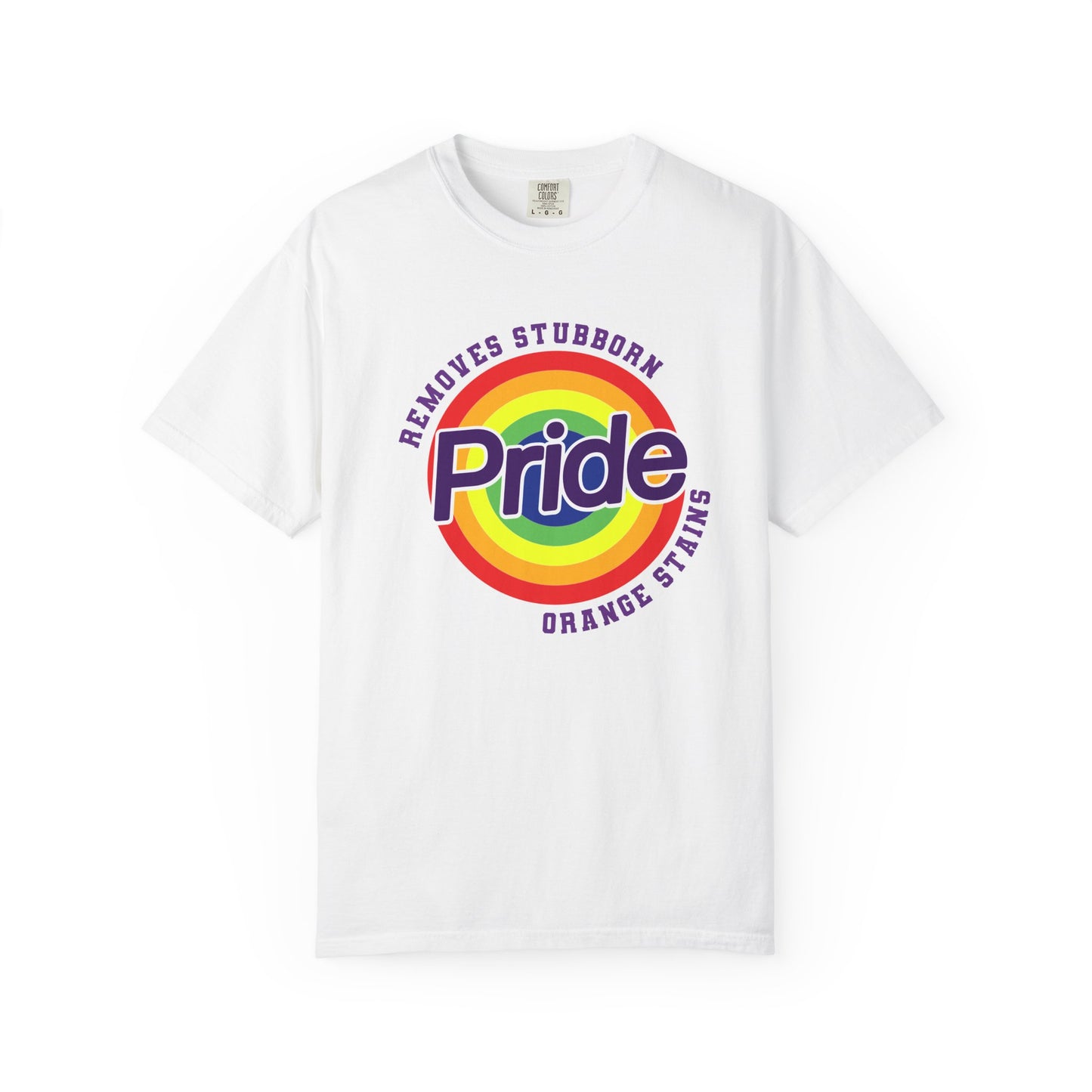 Pride Themed Unisex Garment-Dyed T-Shirt - Removes Stubborn Orange Stains