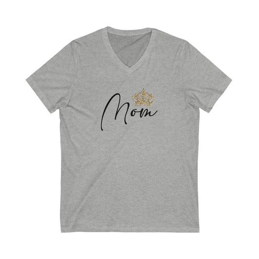 Mom Short Sleeve V-Neck Tee