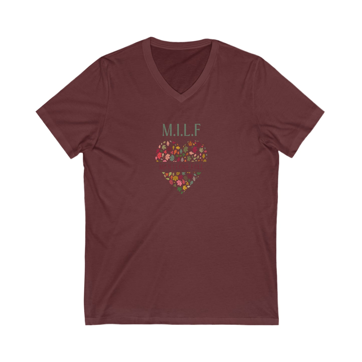 MILF Jersey Short Sleeve V-Neck Tee
