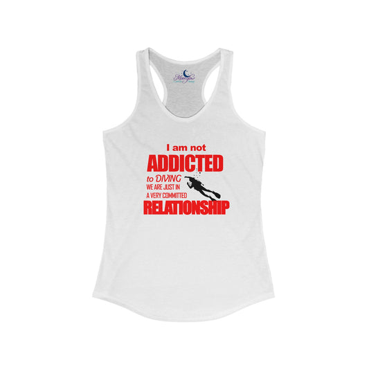 Addicted to diving Racerback Tank