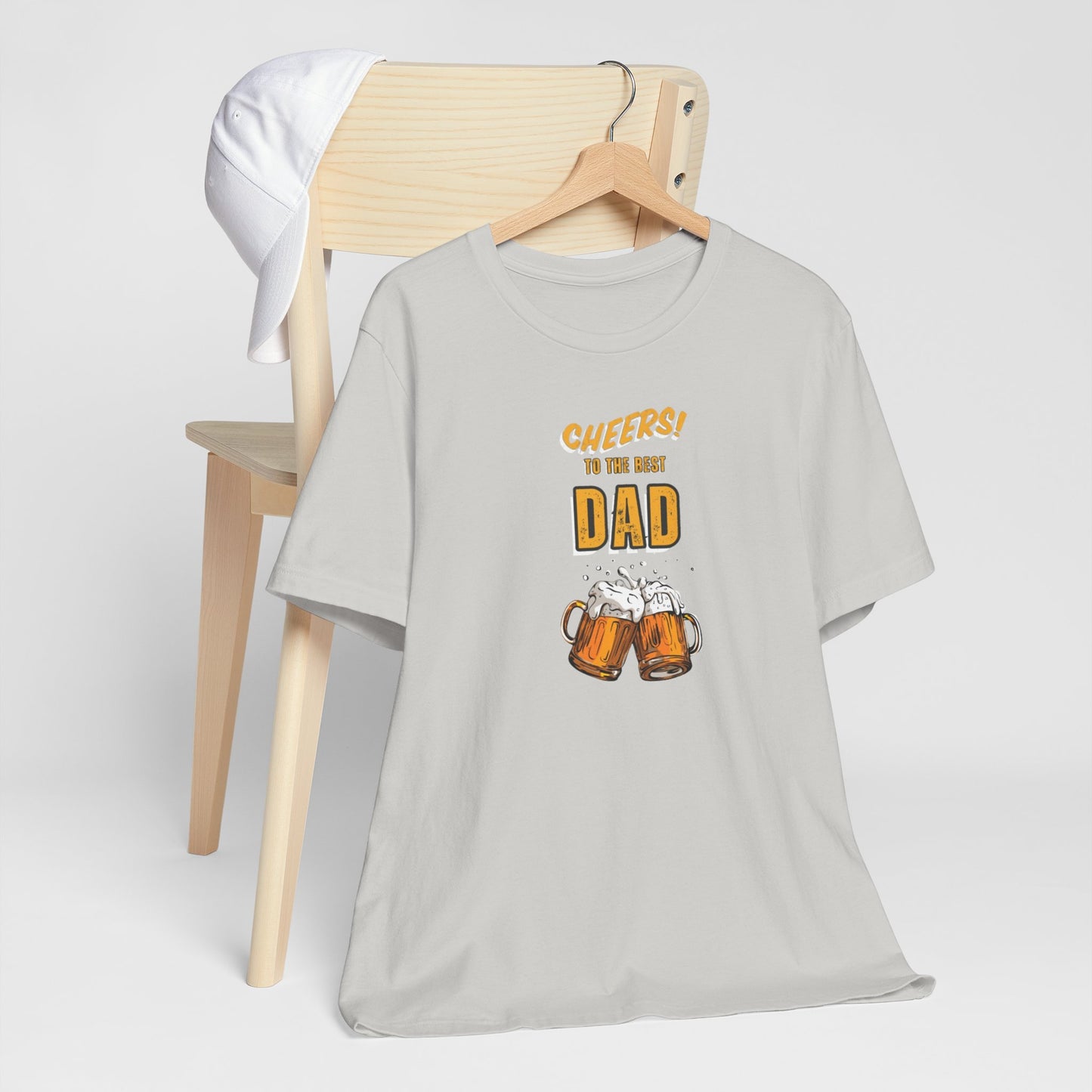 Cheers to the Best Dad Unisex Jersey Short Sleeve Tee