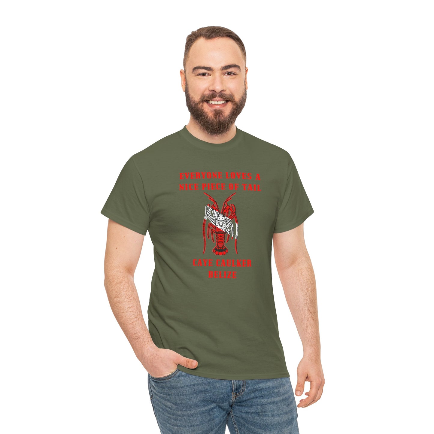 Likes me some tail Unisex Heavy Cotton Tee