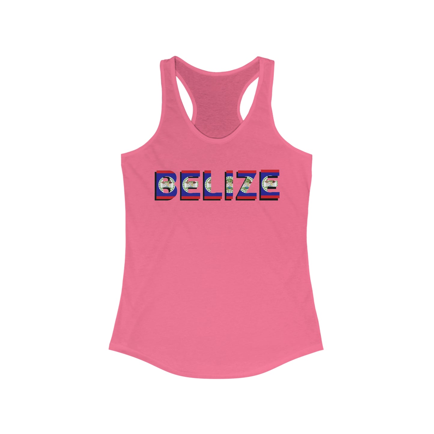 Belize Flag Women's Ideal Racerback Tank