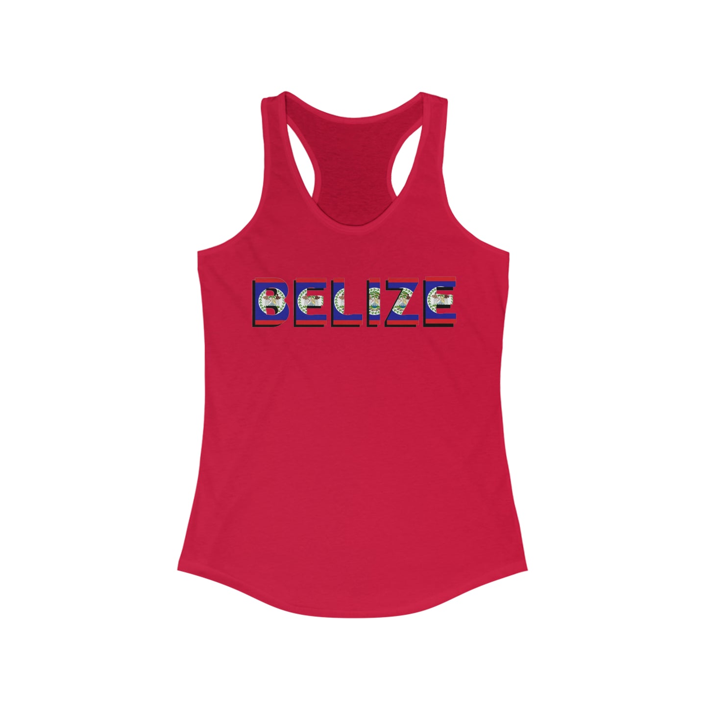 Belize Flag Women's Ideal Racerback Tank