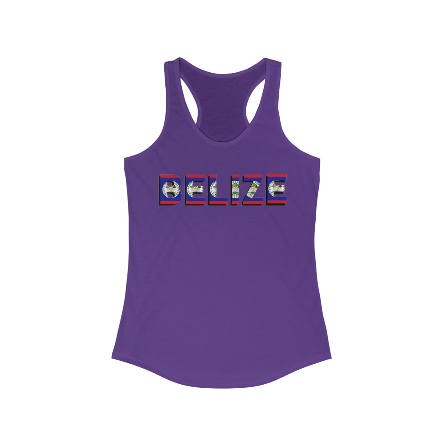 Belize Flag Women's Ideal Racerback Tank