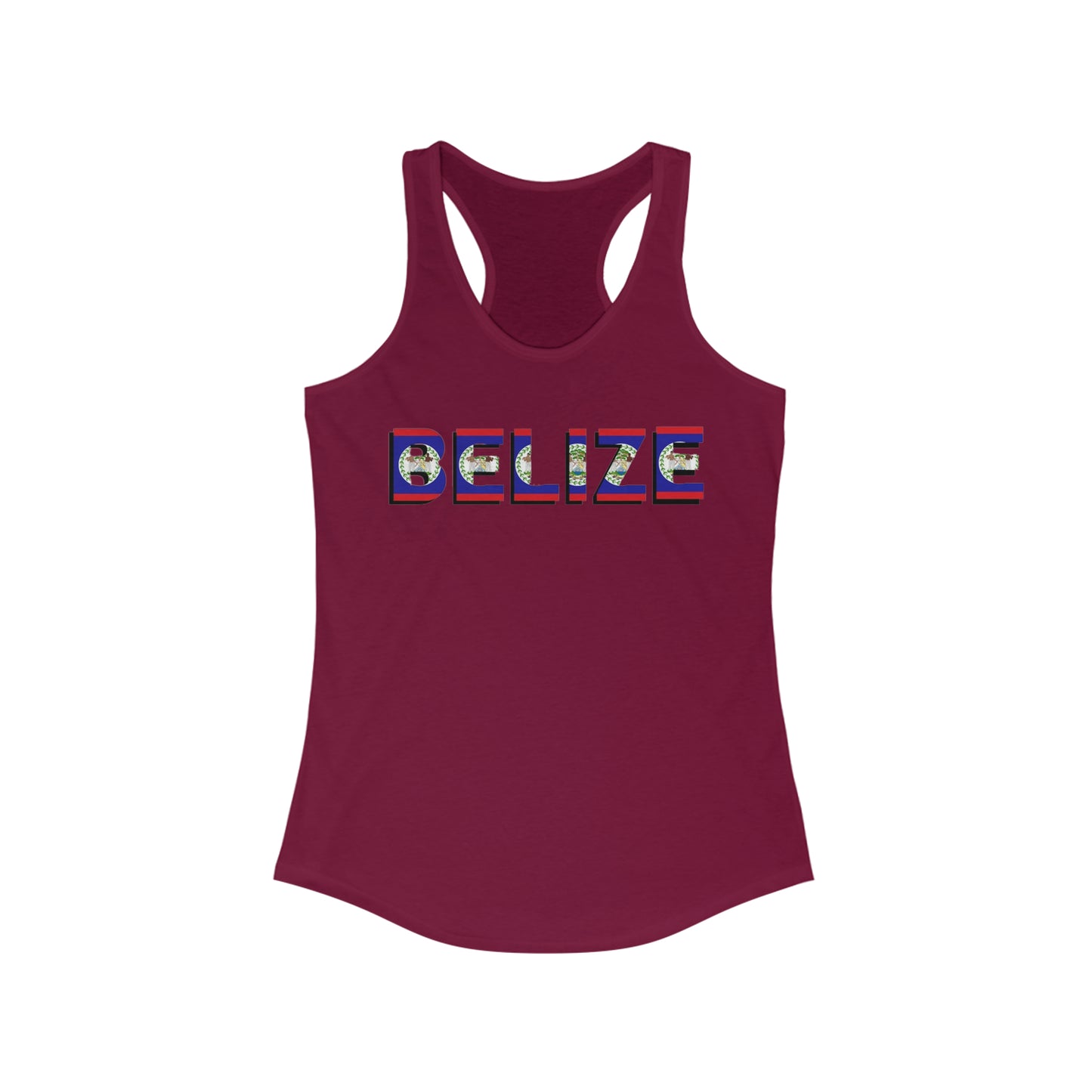 Belize Flag Women's Ideal Racerback Tank