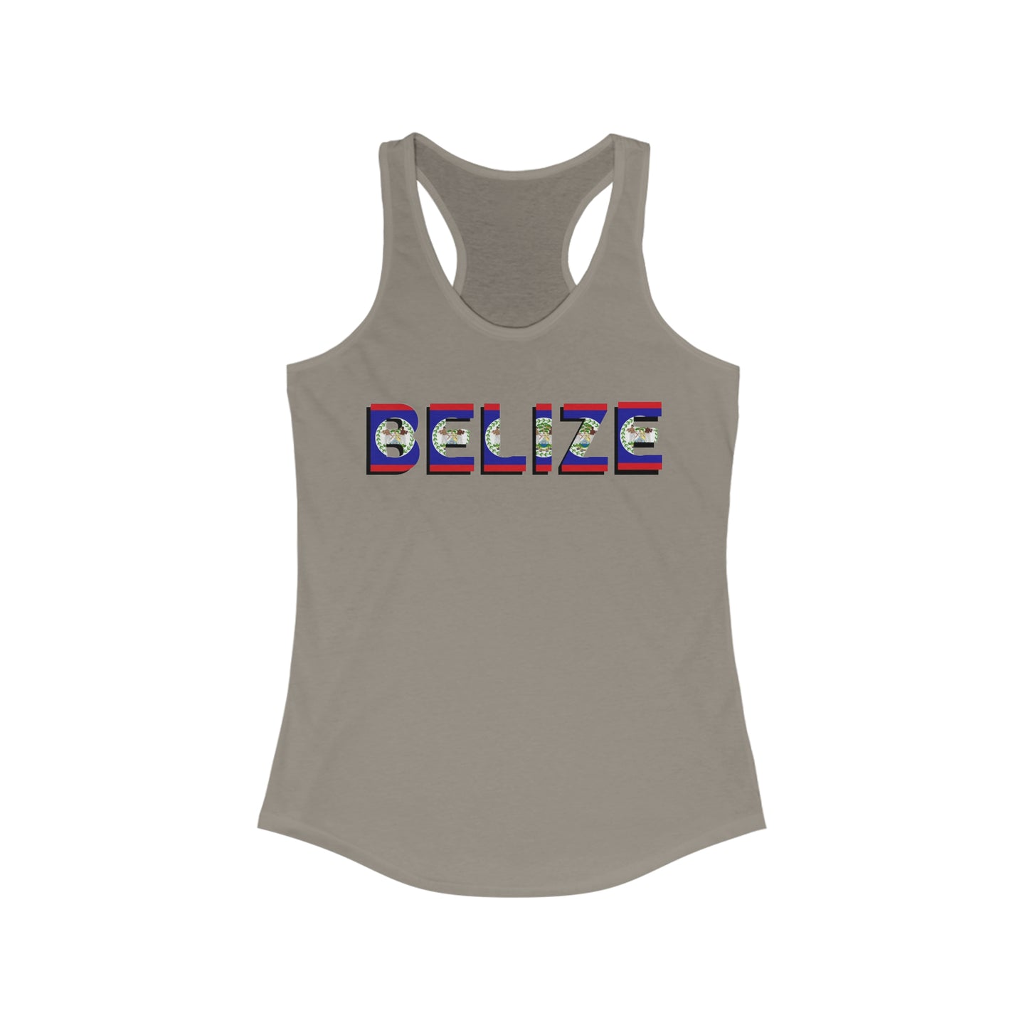 Belize Flag Women's Ideal Racerback Tank