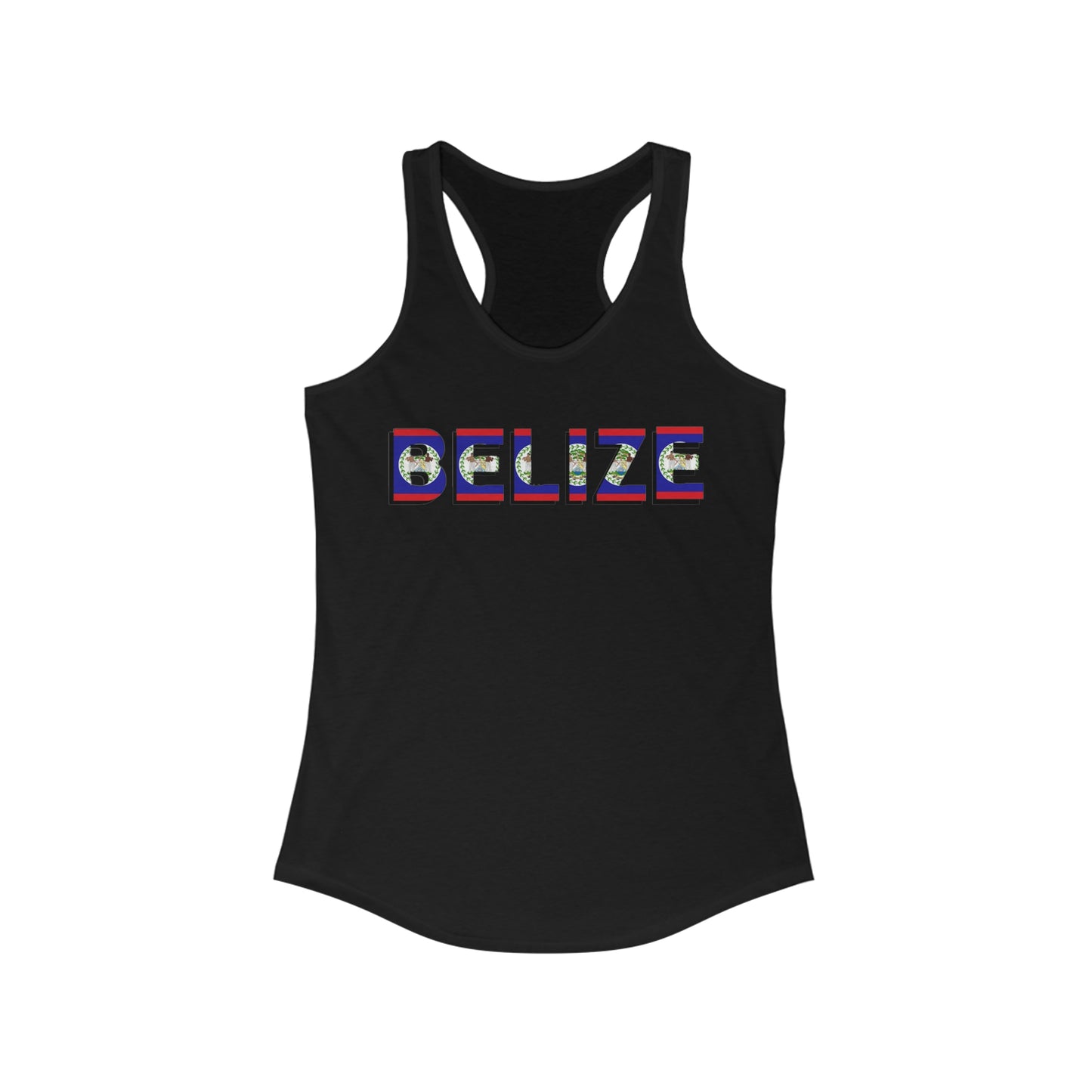 Belize Flag Women's Ideal Racerback Tank