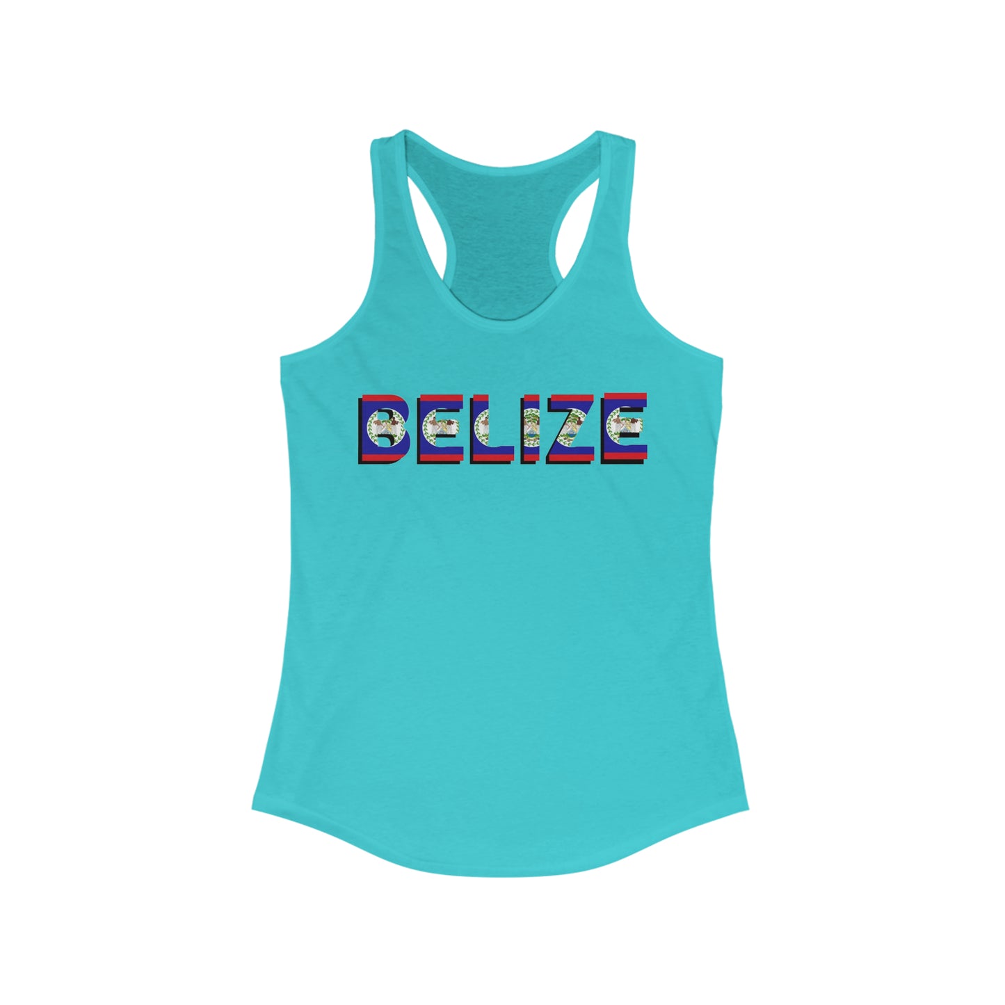 Belize Flag Women's Ideal Racerback Tank