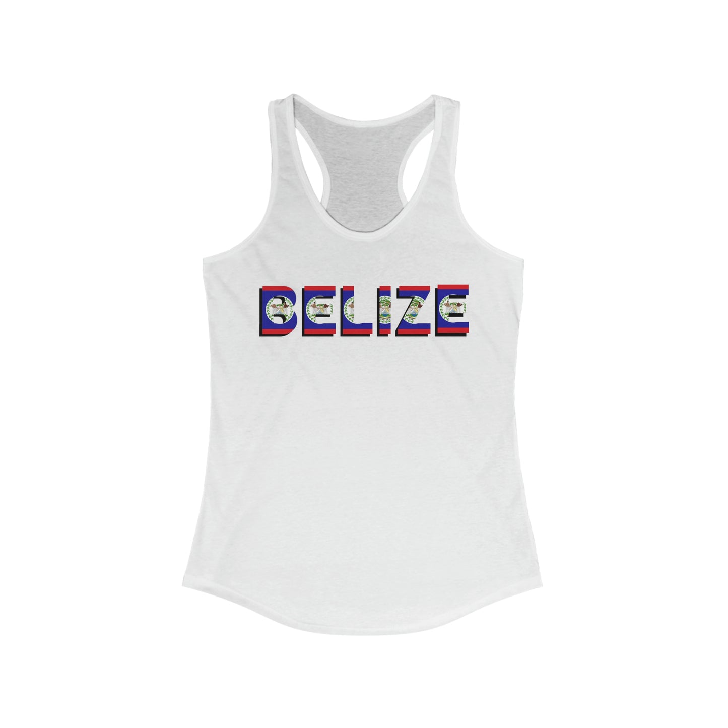 Belize Flag Women's Ideal Racerback Tank