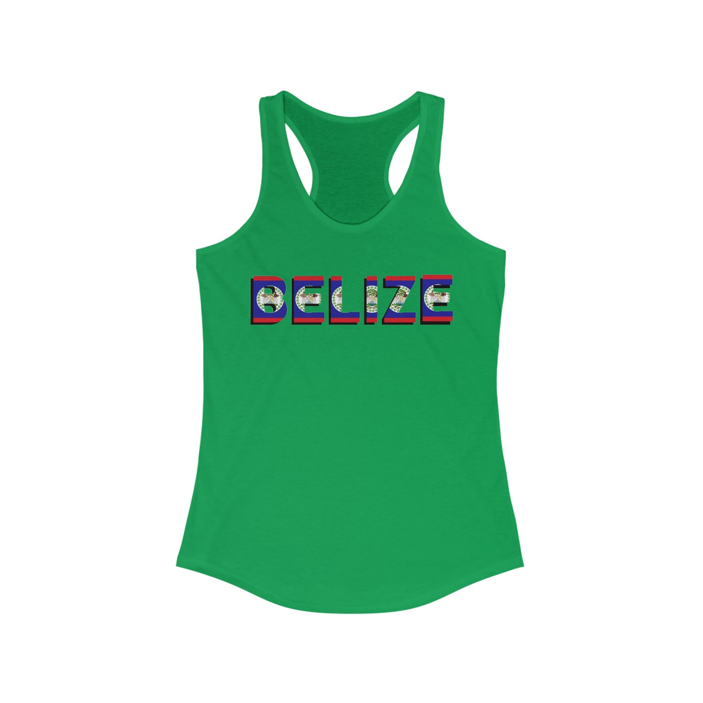Belize Flag Women's Ideal Racerback Tank