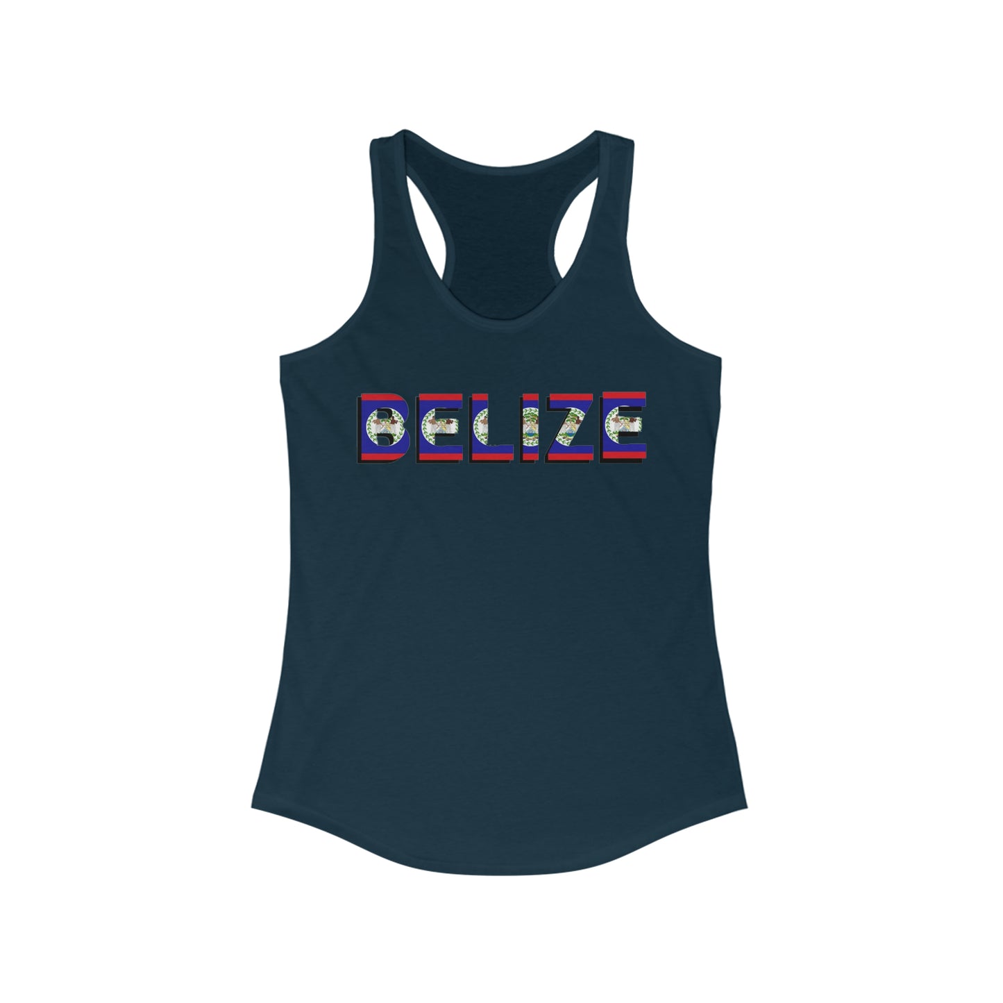 Belize Flag Women's Ideal Racerback Tank