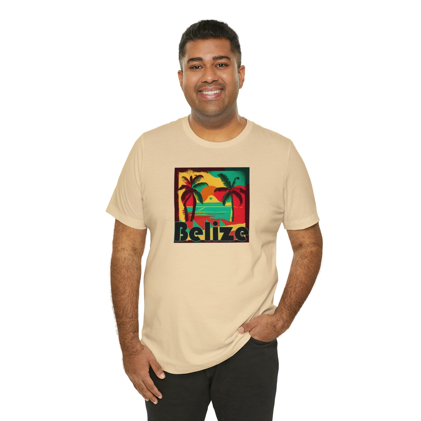 Retro Belize Unisex Jersey Short Sleeve Tee