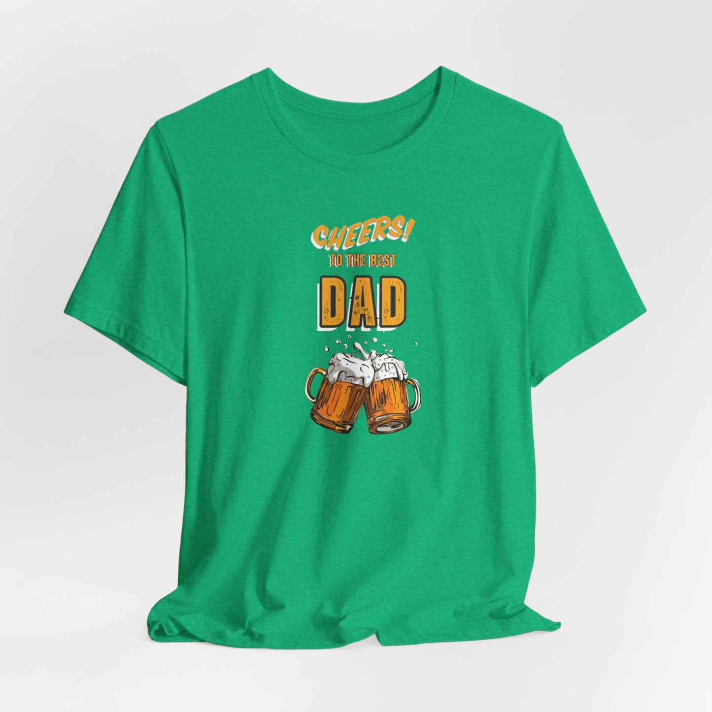 Cheers to the Best Dad Unisex Jersey Short Sleeve Tee