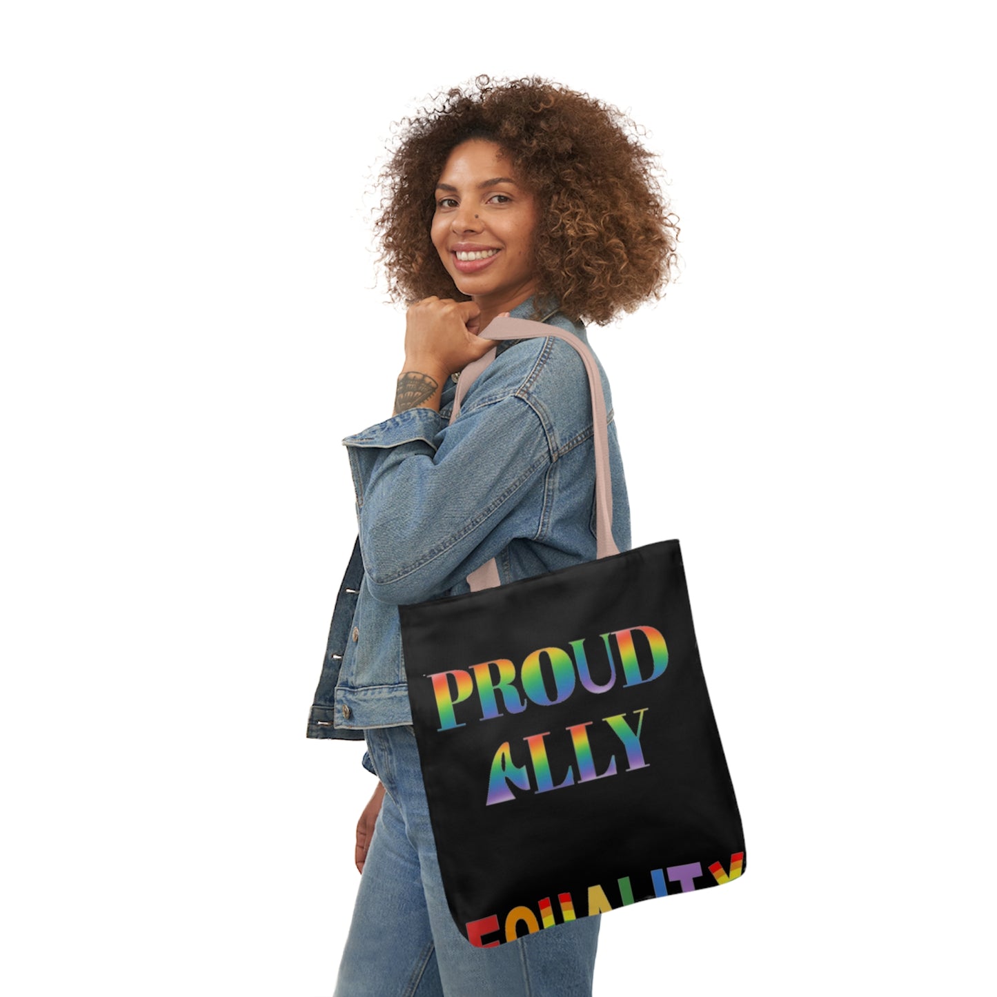 Proud Ally Canvas Tote Bag, 5-Color Straps