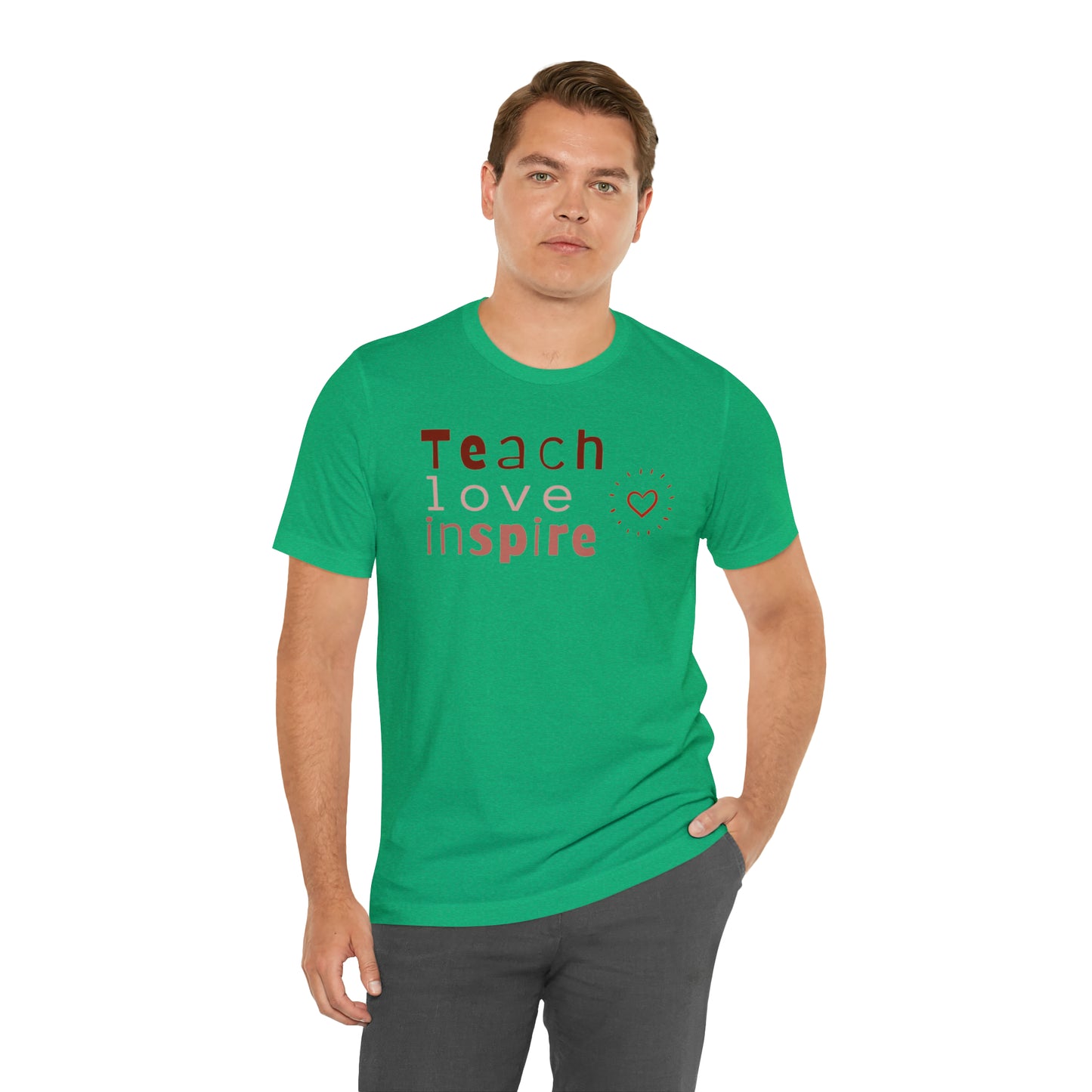 Teach Love Jersey Short Sleeve Tee