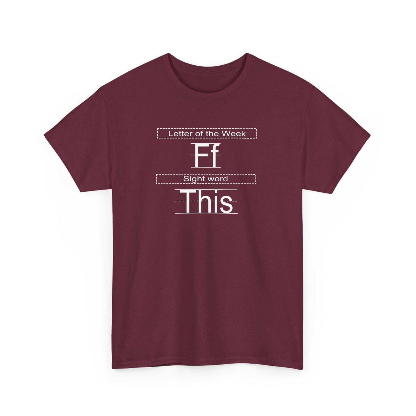 Sight Words Unisex Heavy Cotton Tee