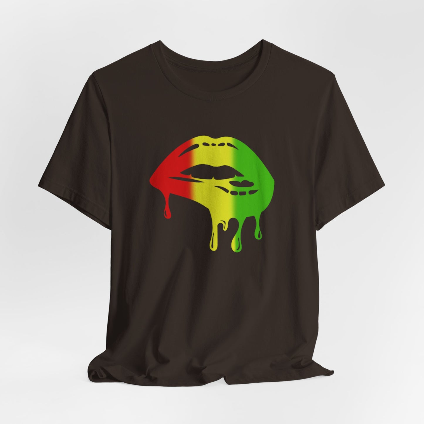 Rasta Lips Unisex Jersey Short Sleeve Tee
