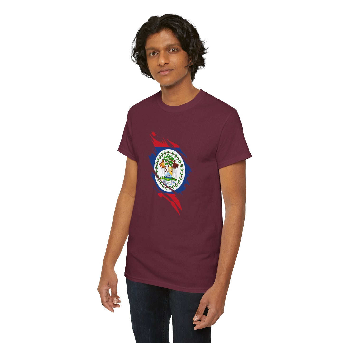 Belize Flag Unisex Heavy Cotton Tee