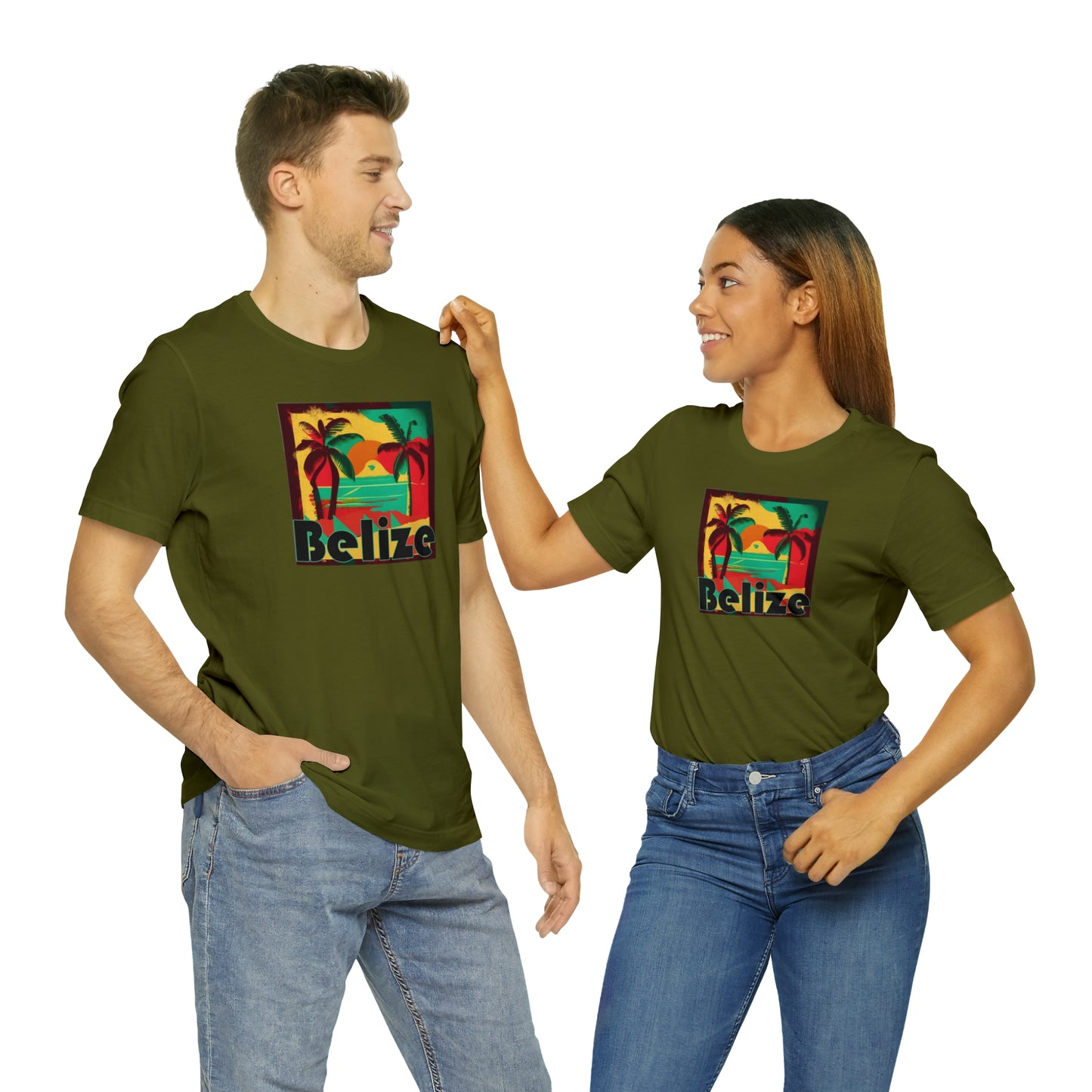Retro Belize Unisex Jersey Short Sleeve Tee
