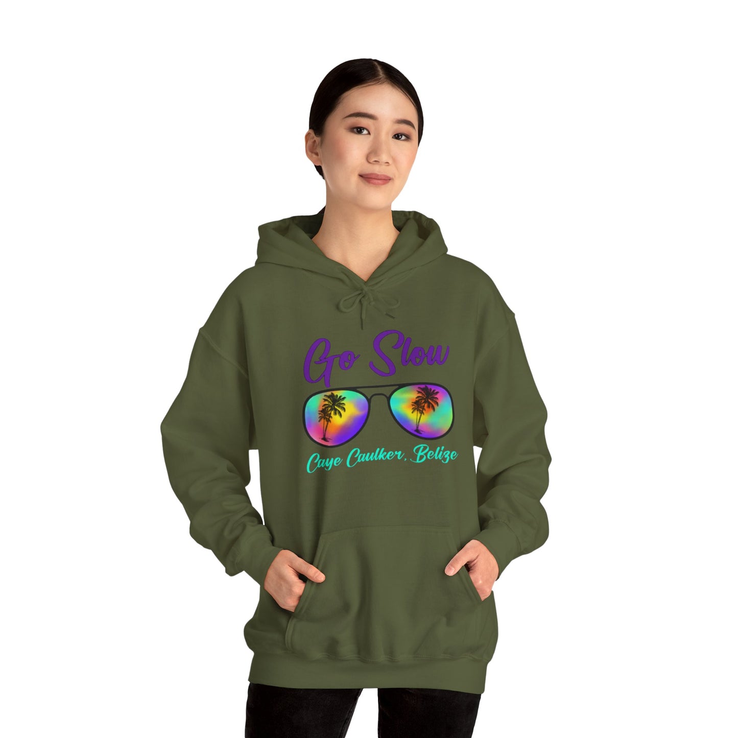 Go Slow Glasses Unisex Heavy Blend™ Hooded Sweatshirt