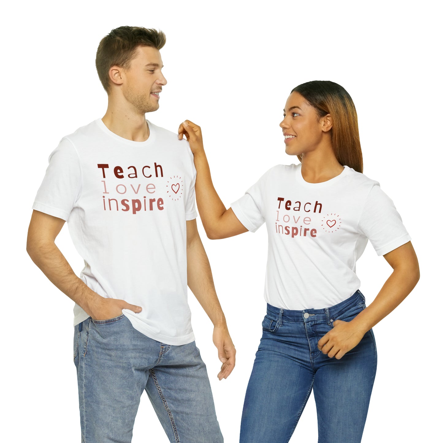 Teach Love Jersey Short Sleeve Tee
