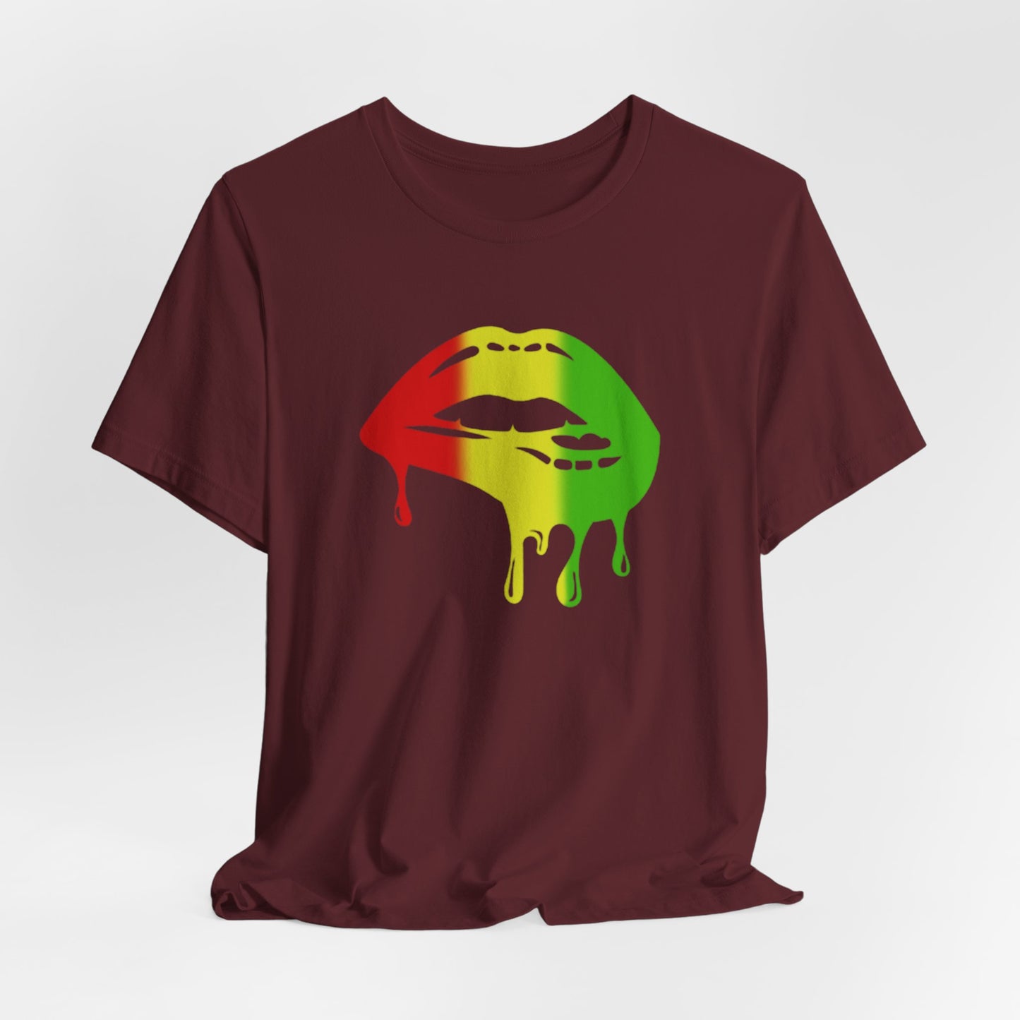 Rasta Lips Unisex Jersey Short Sleeve Tee