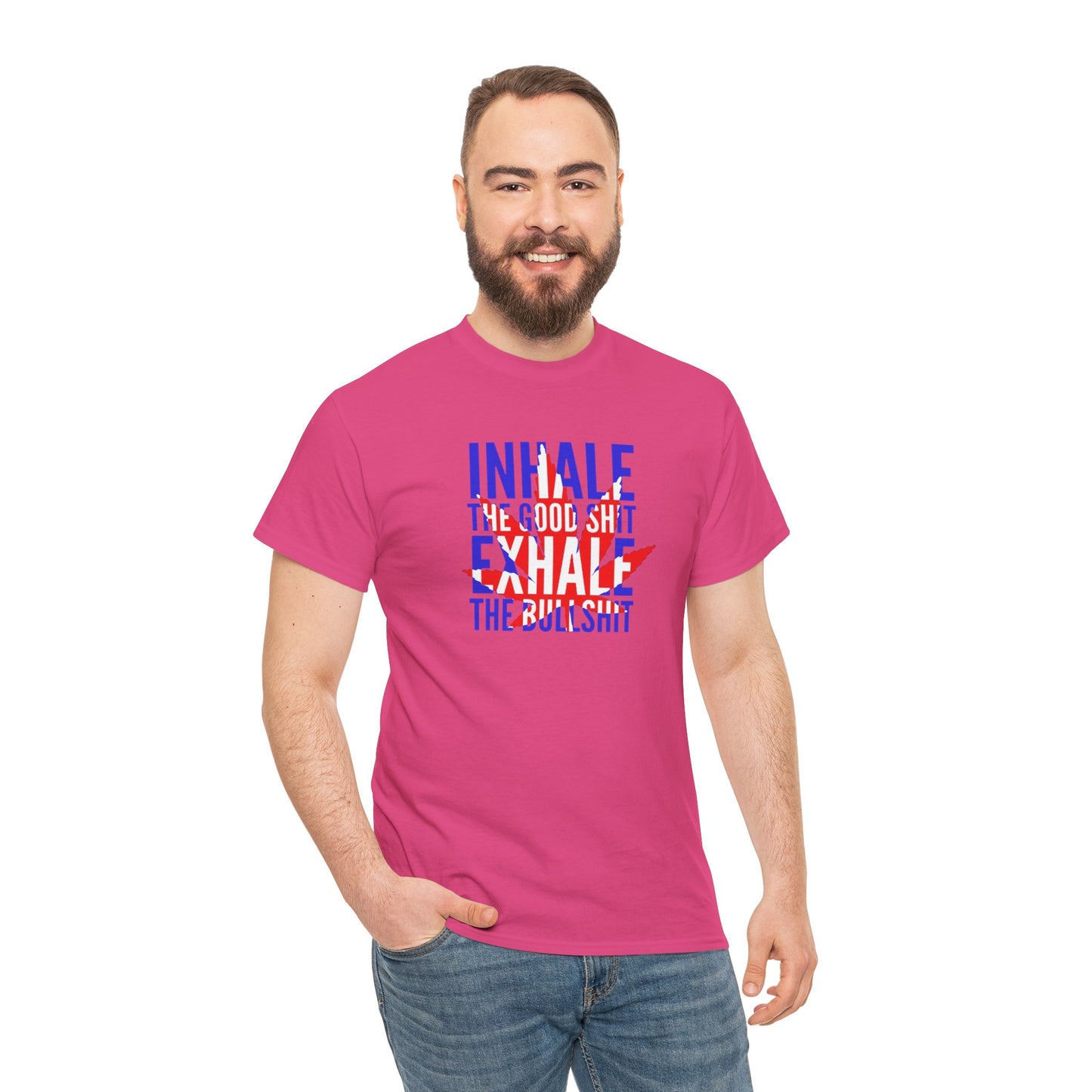 Inhale/ exhale Unisex Heavy Cotton Tee