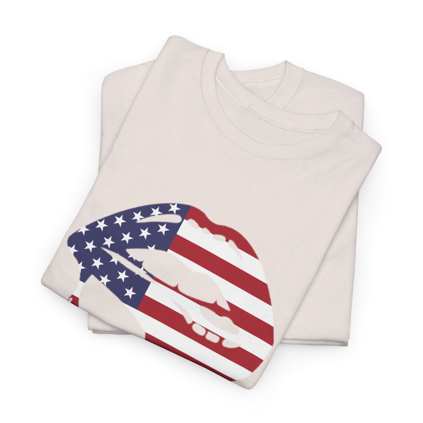 Patriotic Lips Unisex Heavy Cotton Tee