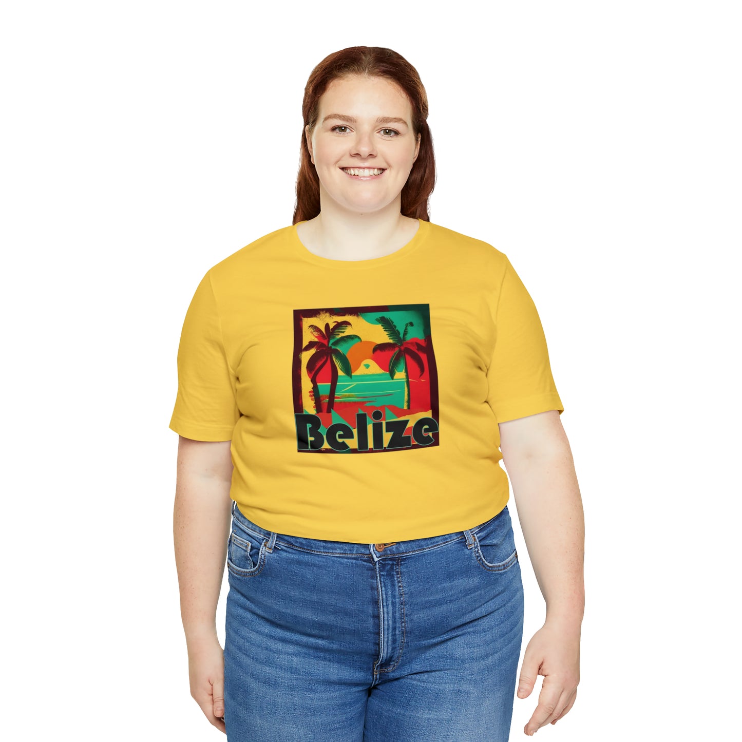 Retro Belize Unisex Jersey Short Sleeve Tee