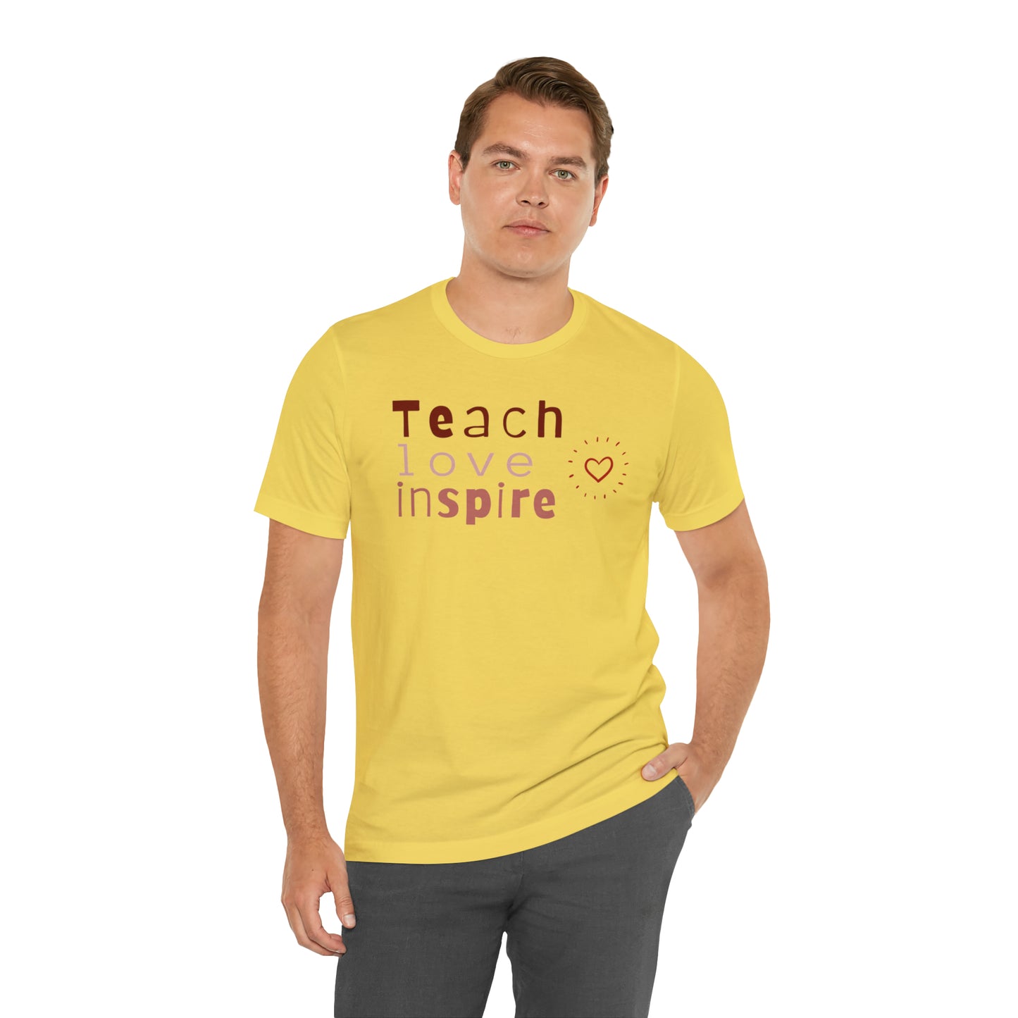 Teach Love Jersey Short Sleeve Tee