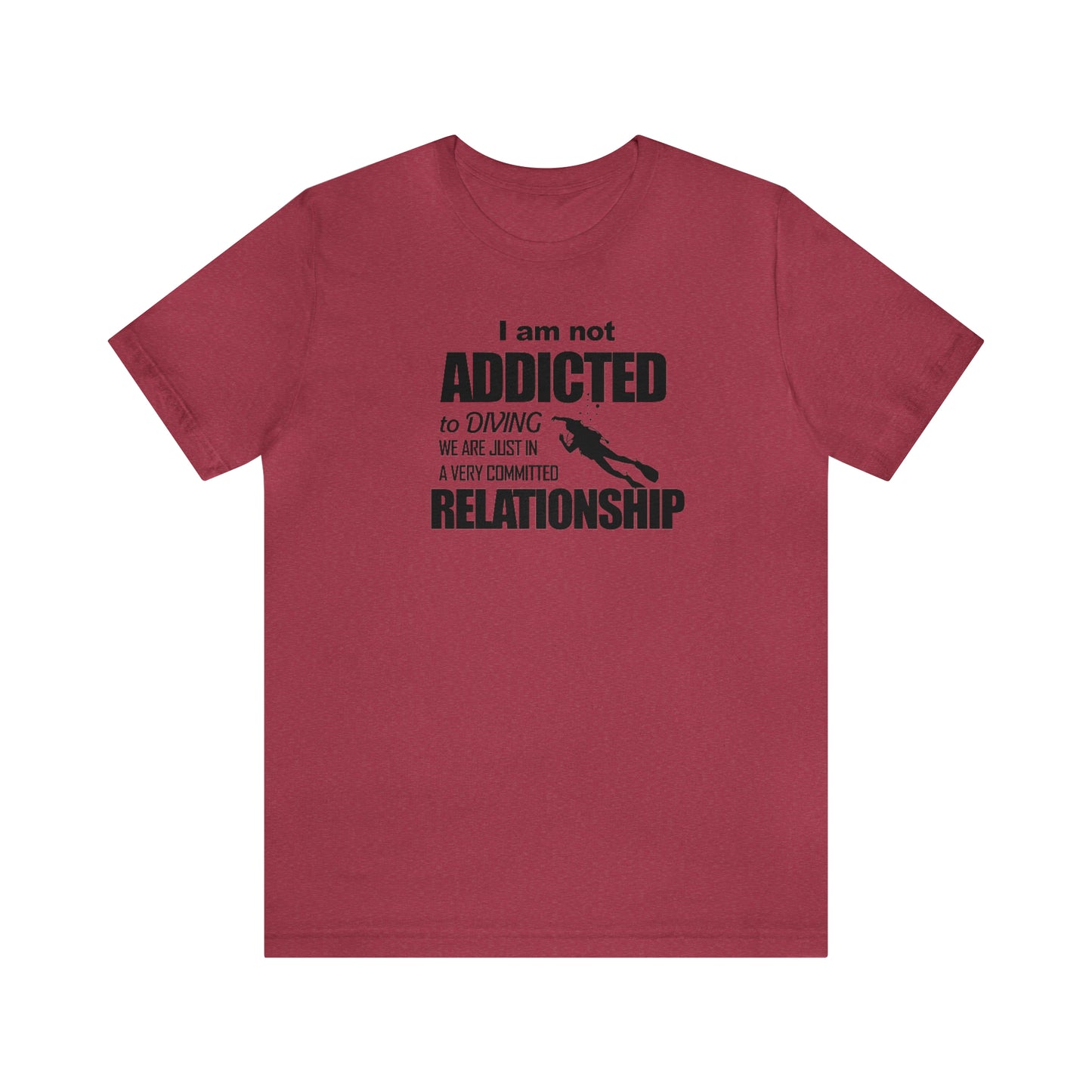 Addicted to diving Jersey Short Sleeve Tee