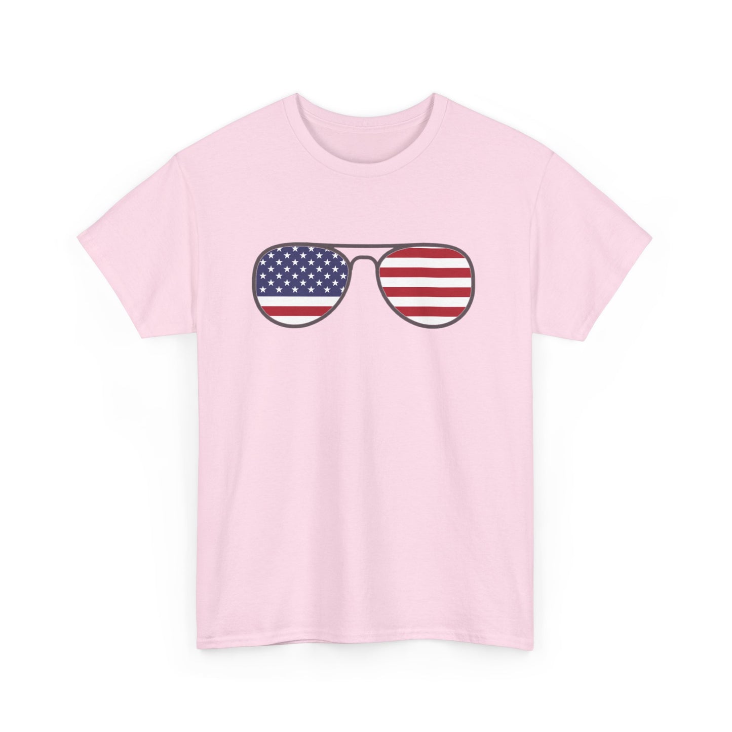 Patriotic Sunglasses Unisex Heavy Cotton Tee