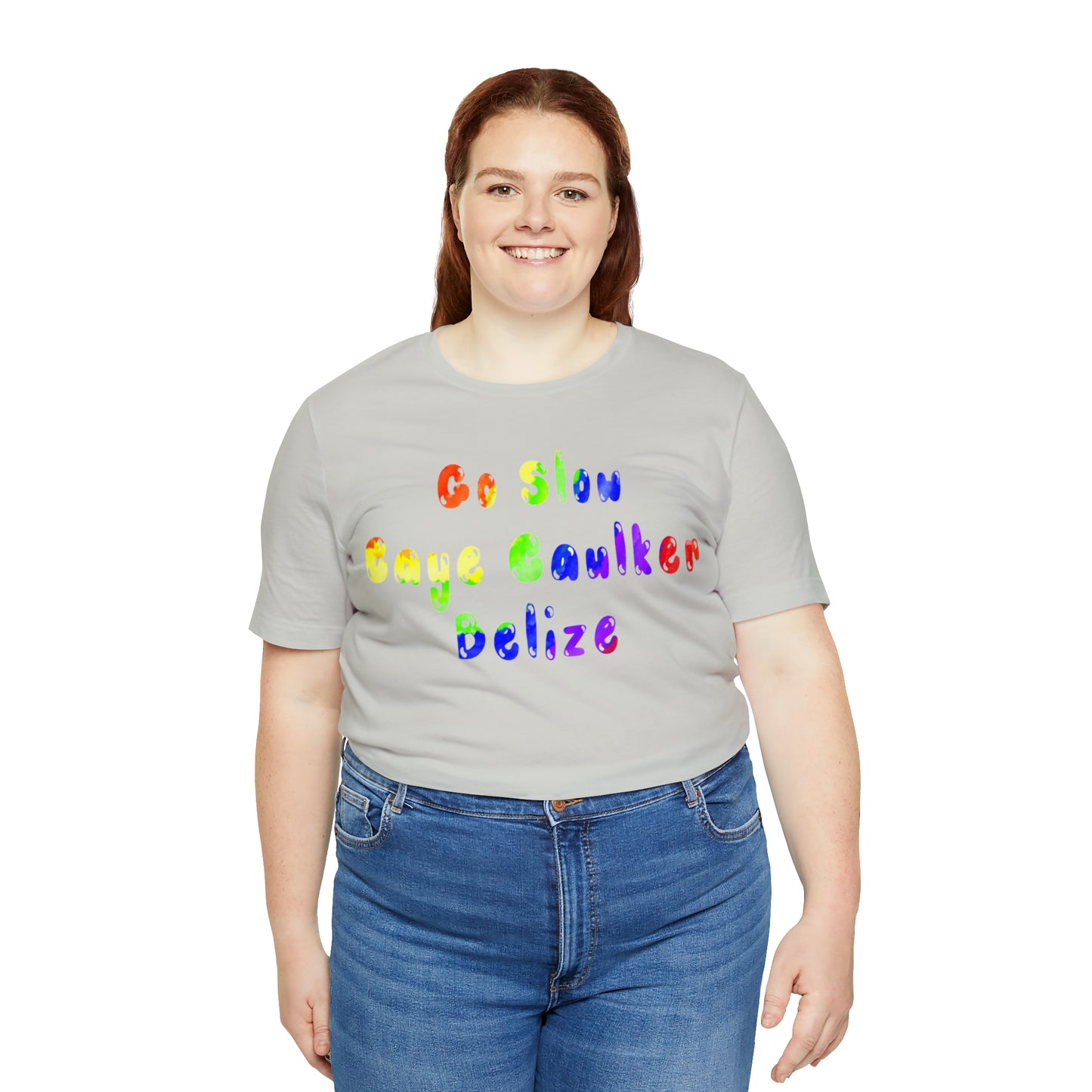 Go Slow Rainbow Unisex Jersey Short Sleeve Tee