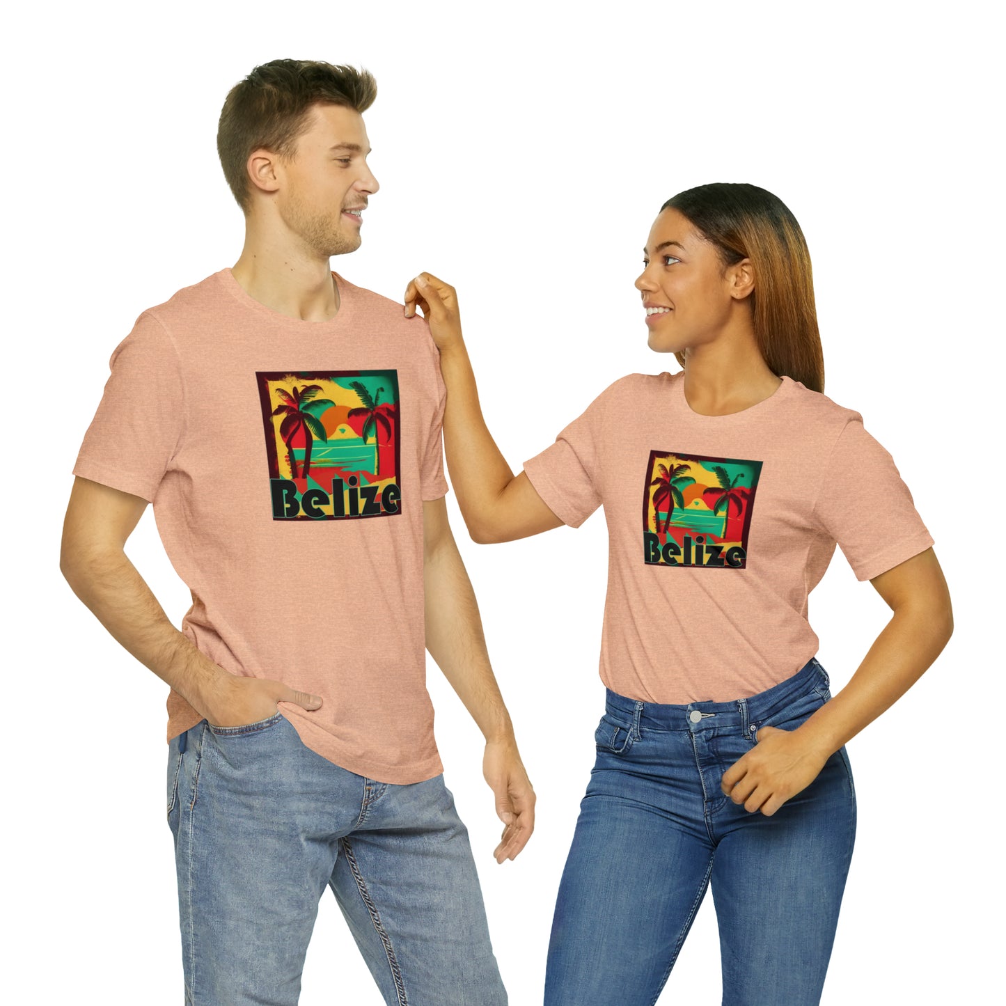 Retro Belize Unisex Jersey Short Sleeve Tee