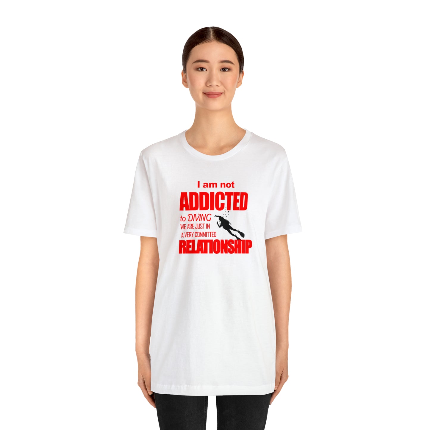 Addicted to diving Jersey Short Sleeve Tee