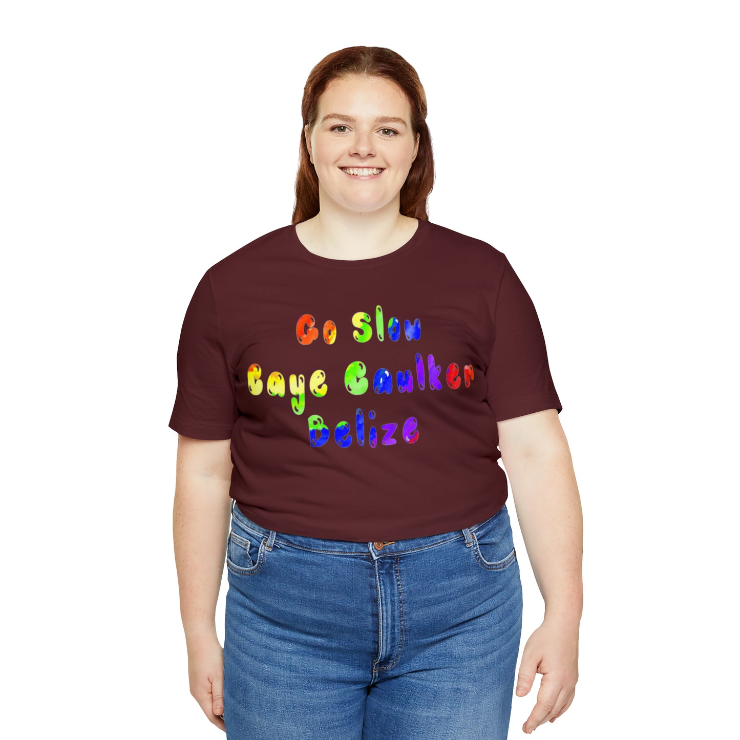 Go Slow Rainbow Unisex Jersey Short Sleeve Tee