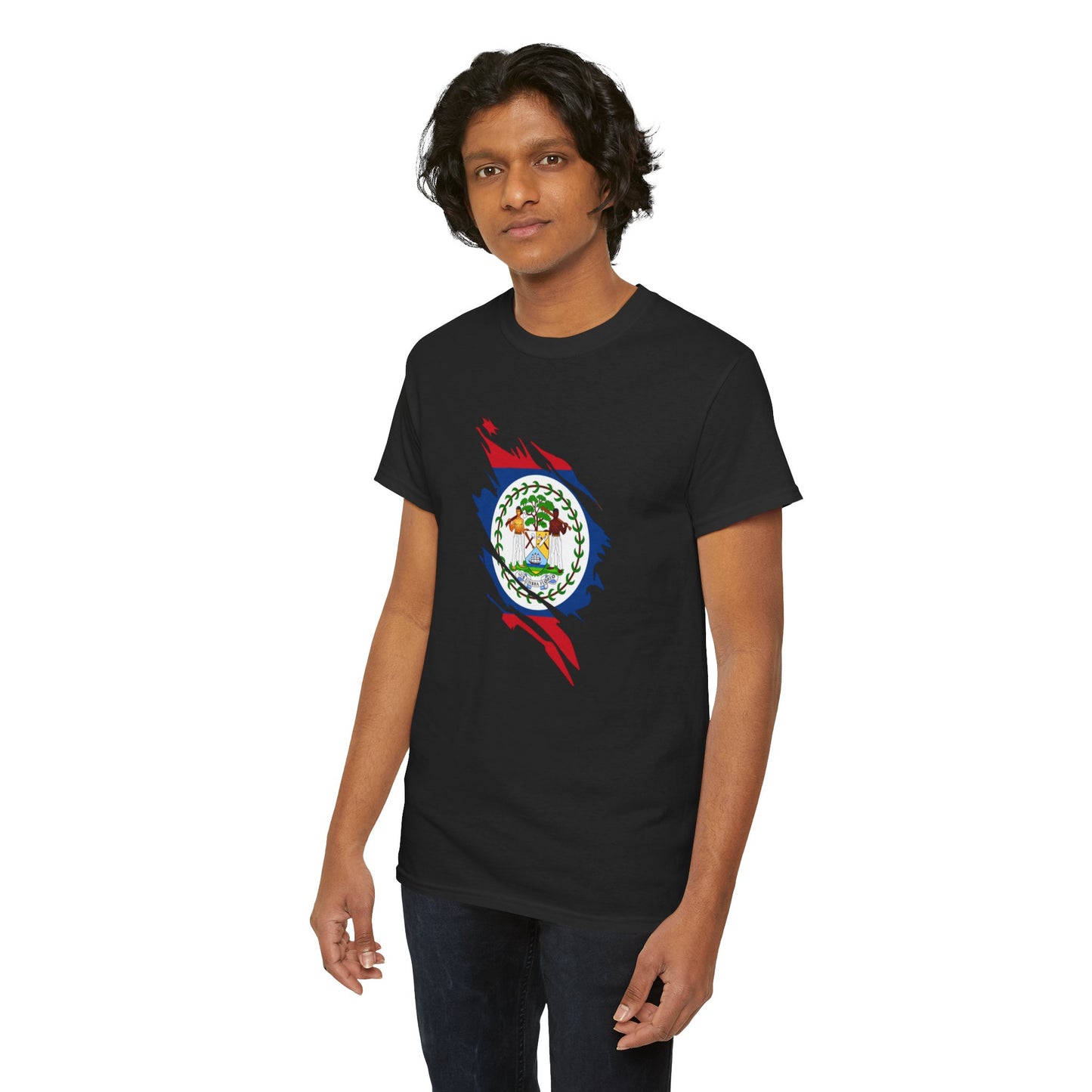 Belize Flag Unisex Heavy Cotton Tee