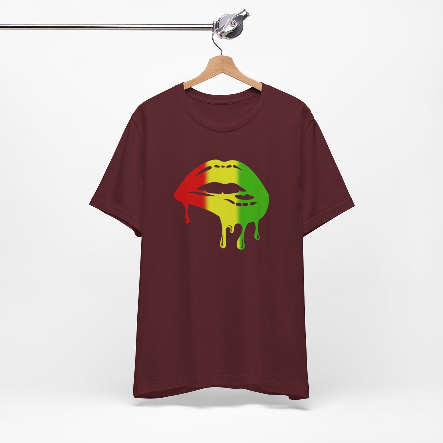 Rasta Lips Unisex Jersey Short Sleeve Tee