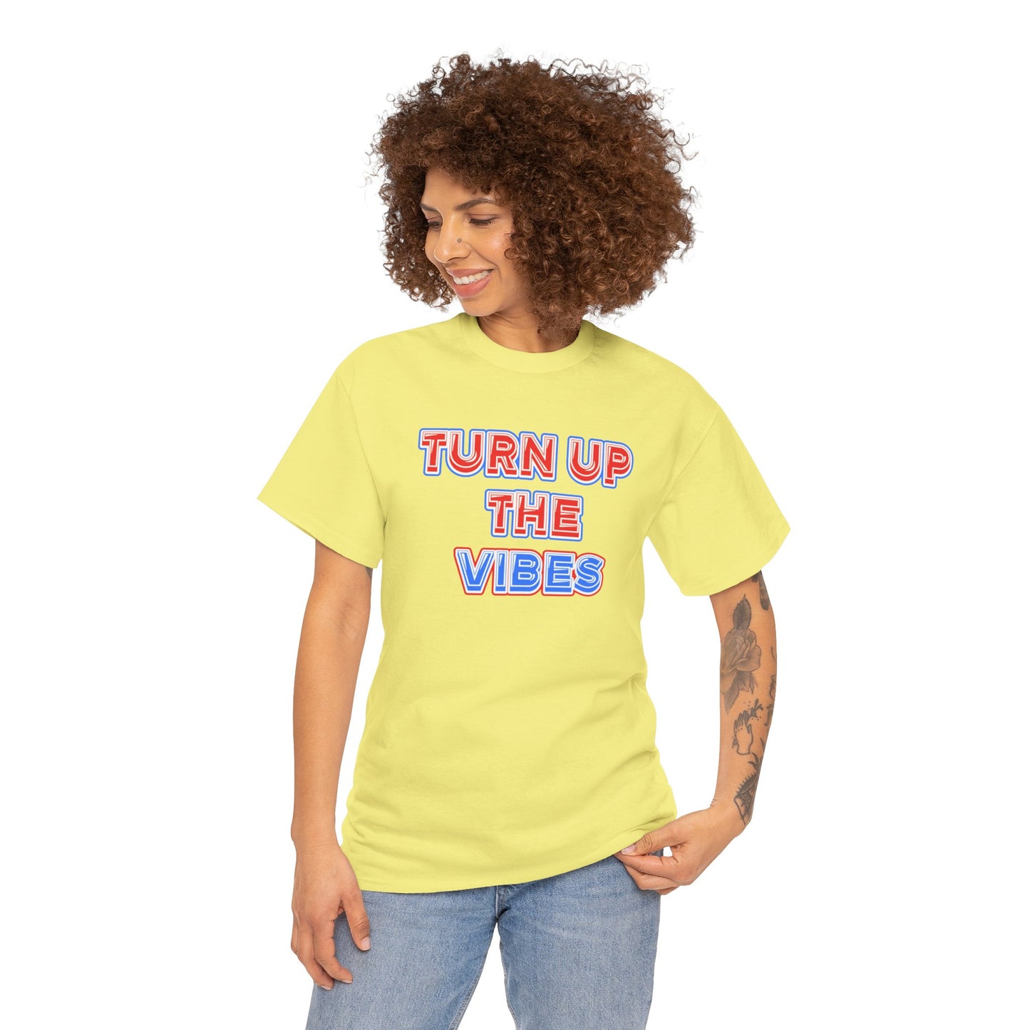 Turn up the vibes Unisex Heavy Cotton Tee