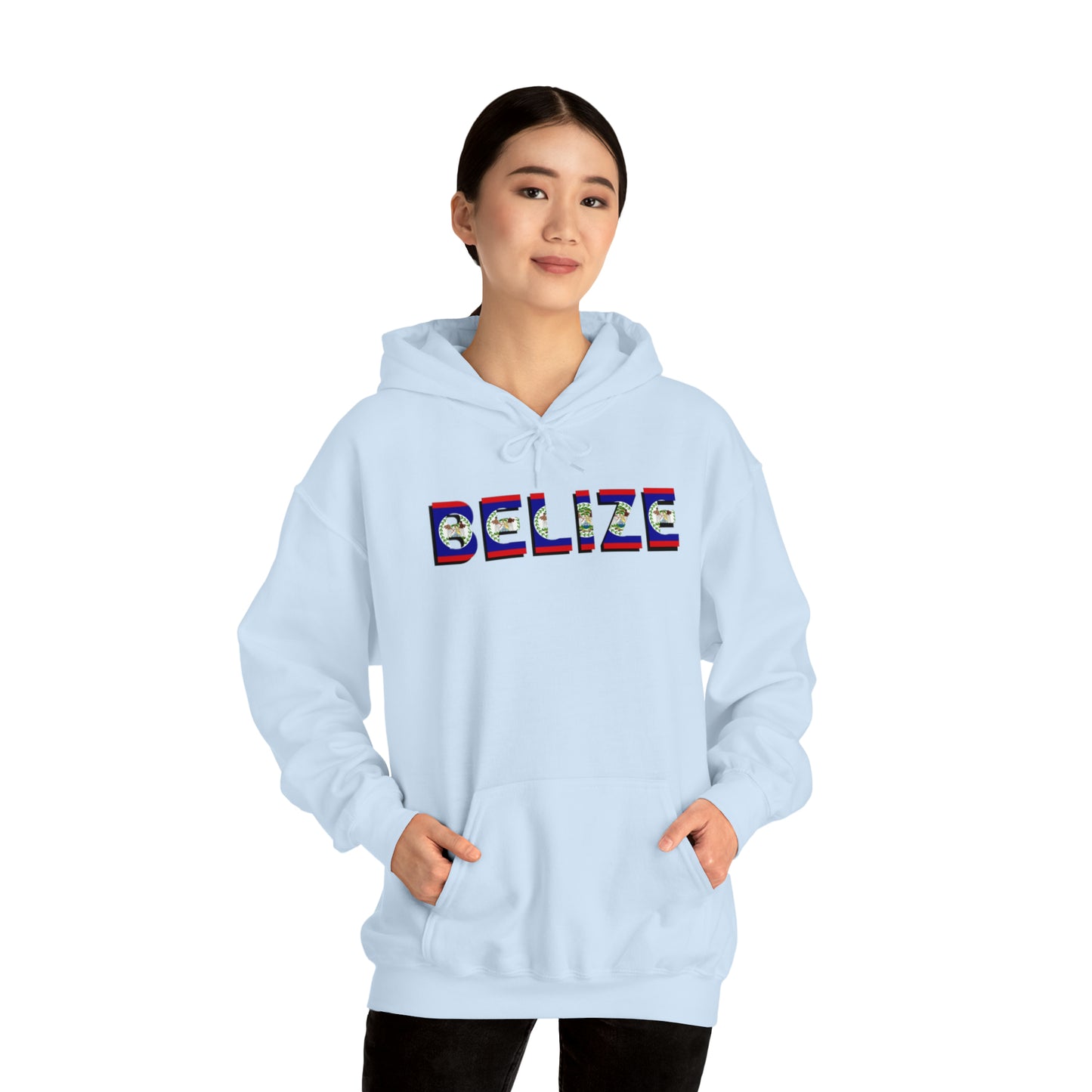 Belize flag Unisex Heavy Blend™ Hooded Sweatshirt