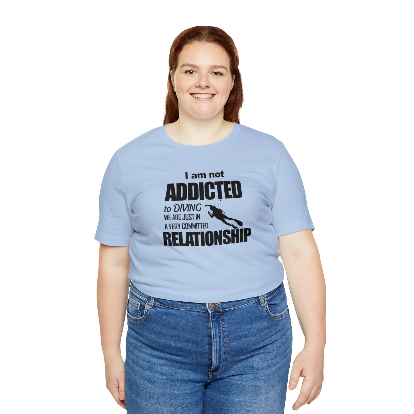 Addicted to diving Jersey Short Sleeve Tee