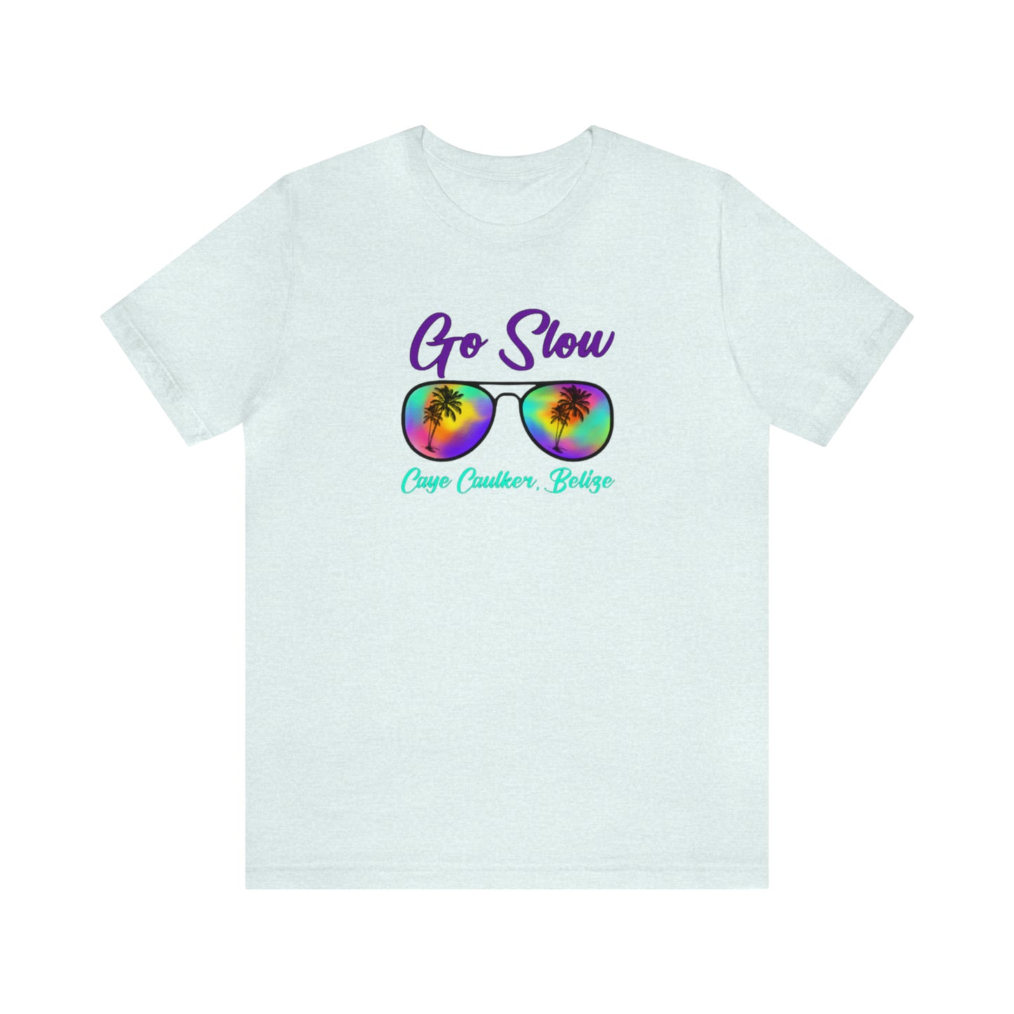 Unisex  Go Slow Purple Short Sleeve Tee